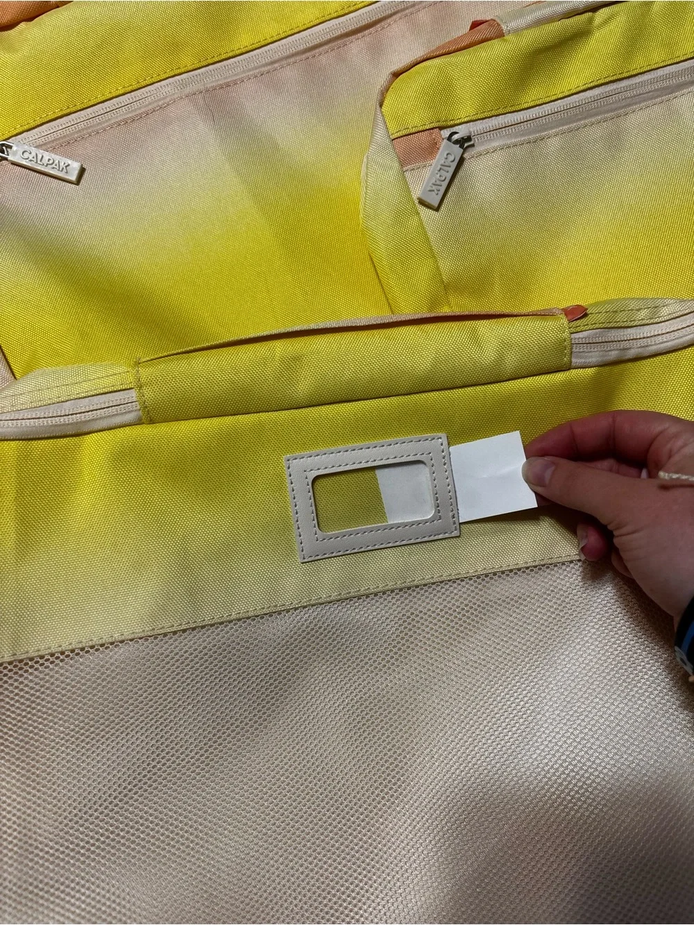 Calpak Set of 3 Yellow Ombre Packing Cubes